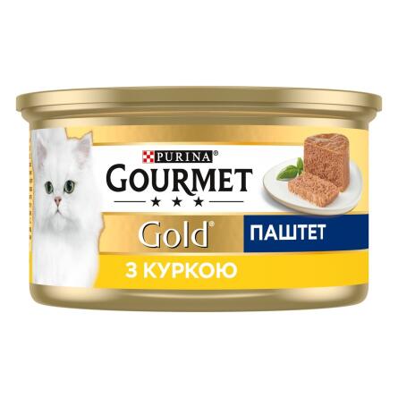 Корм Gourmet Gold Паштет з куркою для котів 85г slide 2