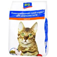 Корм Aro сухой полноценный с курицей для котов 400г mini slide 1