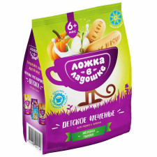 Розчинне печиво Ложка в Ладошке дитяче яблуко та гарбуз 150г mini slide 1