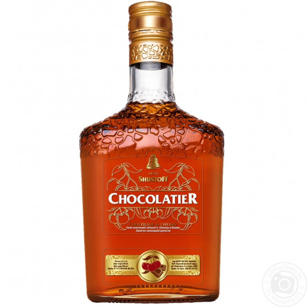 Напиток алкогольный Шустов Шоколатье Шоколад и Вишня 30% 0,5л slide 1