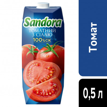 Сік Sandora томатний з сіллю 0,5л slide 4