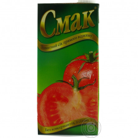 Сік Смак томатний відновлений тетрапакет 1000мл Україна slide 3