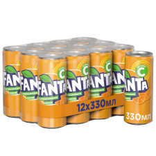 Напій Fanta Апельсин сильногазований ж/б 0,33л mini slide 3