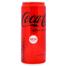 Напій Coca-Cola Zero сильногазований з/б 0,33л mini slide 1