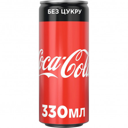 Напиток Coca-Cola Zero сильногазированный ж/б 0,33л slide 2