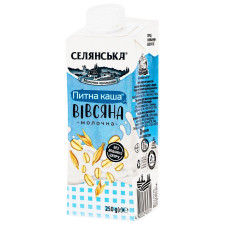 Каша молочна Селянська вівсяна ультрапастеризована питна 2,5% 250г mini slide 1