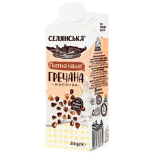 Каша молочна Селянська гречана ультрапастеризована питна 2,5% 250г mini slide 1