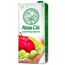 Нектар Наш Сік яблучно-виноградний 1,93л mini slide 1