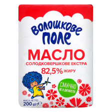 Масло Волошкове Поле Екстра солодковершкове 82,5% 200г mini slide 3
