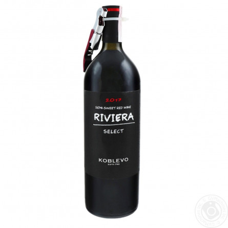 Вино Koblevo Riviera Select червоне напівсолодке 9.5-13% 0,75л slide 2