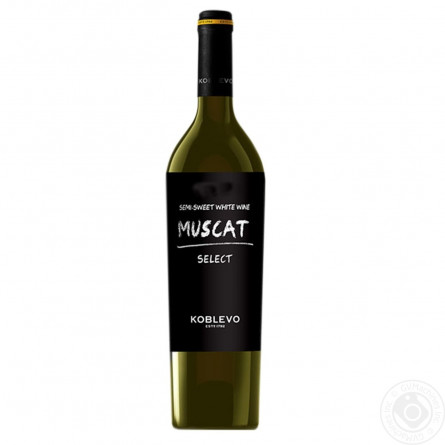 Вино Koblevo Muscat Select біле напівсолодке 9.5-13% 0,75л slide 1