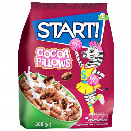Сухі сніданки Start! подушечки з какао начинкою 500г slide 2