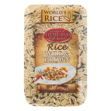 Рис World's Rice смесь нешлифованного длиннозернистого и дикого 500г mini slide 2