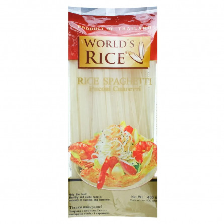 Макарони World's Rice Спагетті 400г slide 1