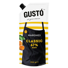 Майонез Gusto Classic 67% 300г mini slide 1