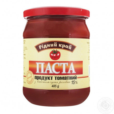 Паста томатна Рідний край 15% 485г slide 2