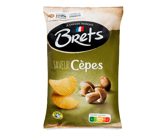 Чипси Bret&#039;s картопляні зі смаком білих грибів, 125г