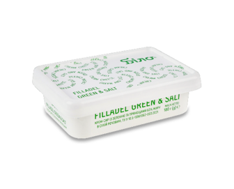 Крем-сир Біло Filladel Green&Salt 60%, 180г