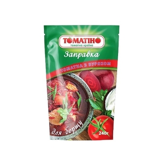 Заправка 240 г Томатіно томатна з буряком д/пак 