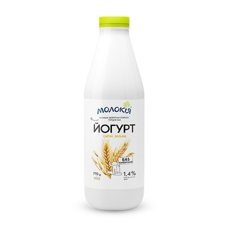 Йогурт 0,77 кг Молокія Злаки 1,4% п/бут 