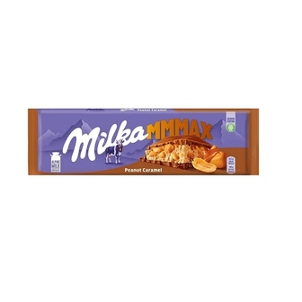 Шоколад 276г Milka молочний з начинкою зі смаком карамелі, арахісу та повітряного рису 