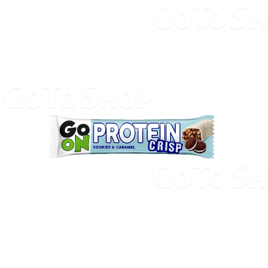Батончик 50 г Sante Go On Protein Crisp протеїновий з печивом і карамеллю глазурований м/уп 