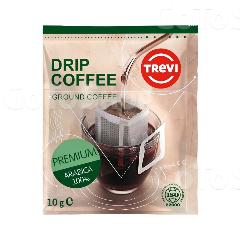 Кава 10 г Trevi Premium смажена мелена Drip coffee стік 