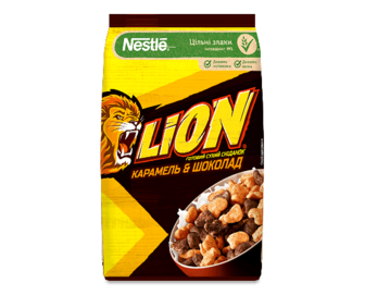 Сніданок сухий Lion карамель та шоколад, 210г