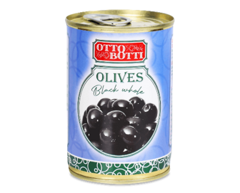 Оливки чорні Otto Botti цілі, 300мл