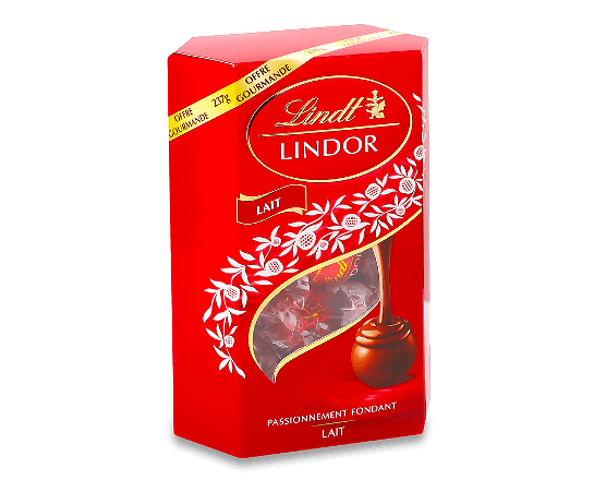 Цукерки Lindt Lindor з молочним шоколадом, 237г