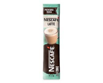 Напій кавовий Nescafe Latte розчинний, 16г