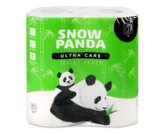 Папір туалетний «Сніжна панда» Ultra Care, 4шт