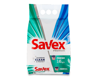 Порошок пральний Savex Premium Fresh автомат, 3,45кг