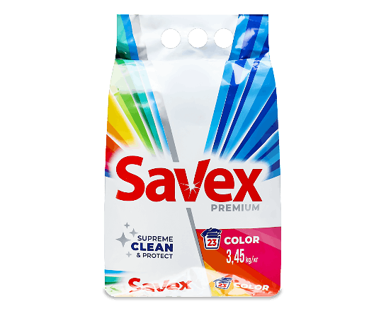 Порошок пральний Savex Premium Color&amp;Care автомат, 3,45кг