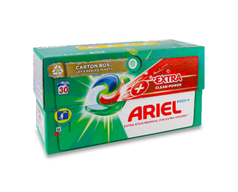 Капсули для прання Ariel PODS+ Сила Екстраочищення, 30*27,2г
