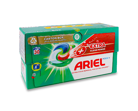 Капсули для прання Ariel PODS+ Сила Екстраочищення, 30*27,2г