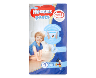 Підгузки-трусики Huggies для хлопчиків 4 (9-14 кг), 52шт/уп
