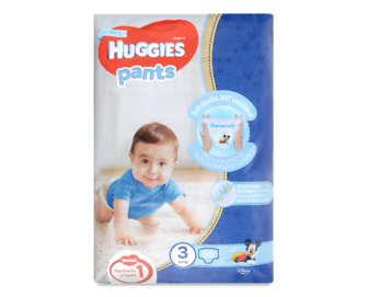 Підгузки-трусики Huggies Pants для хлопчиків 3 (6-11 кг), 58шт/уп