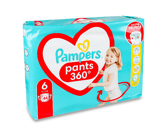 Підгузки-трусики Pampers Pants Giant 6 (15+ кг), 44шт