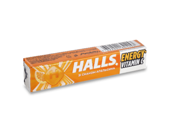 Льодяники Halls зі смаком апельсина, 25,2г