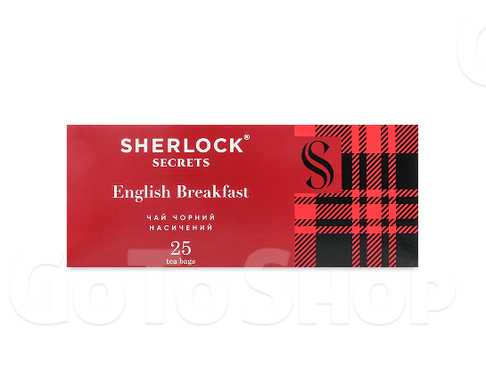 Чай чорний Sherlock Secrets English Breakfast, 25*2г