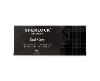 Чай чорний Sherlock Secrets Earl Grey, 25*2г