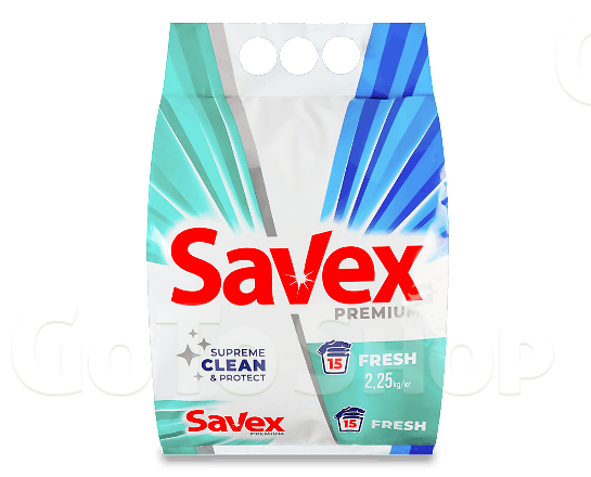 Порошок пральний Savex Premium Fresh автомат, 2,25кг