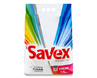 Порошок пральний Savex Premium Color&Care автомат, 2,25кг