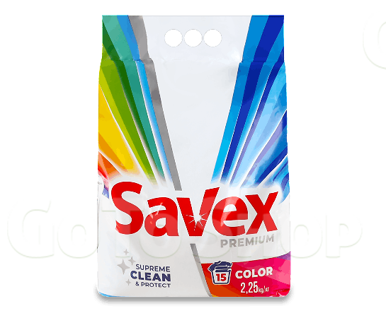 Порошок пральний Savex Premium Color&amp;Care автомат, 2,25кг
