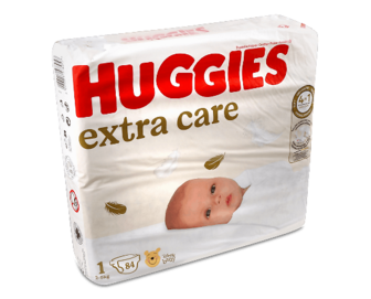 Підгузки Huggies Extra Care Mega 1 (2-5 кг), 84шт