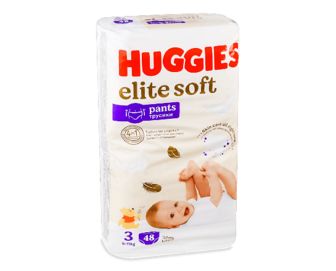 Підгузки-трусики Huggies Elite Soft 3 (6-11 кг), 48шт