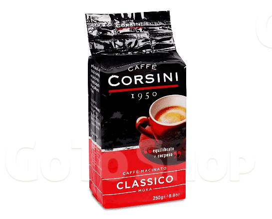 Кава мелена Corsini Classico смажена натуральна, 250г