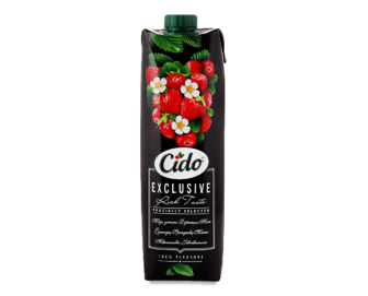 Напій соковий Cido Exclusive з суниці та журавлини, 1л