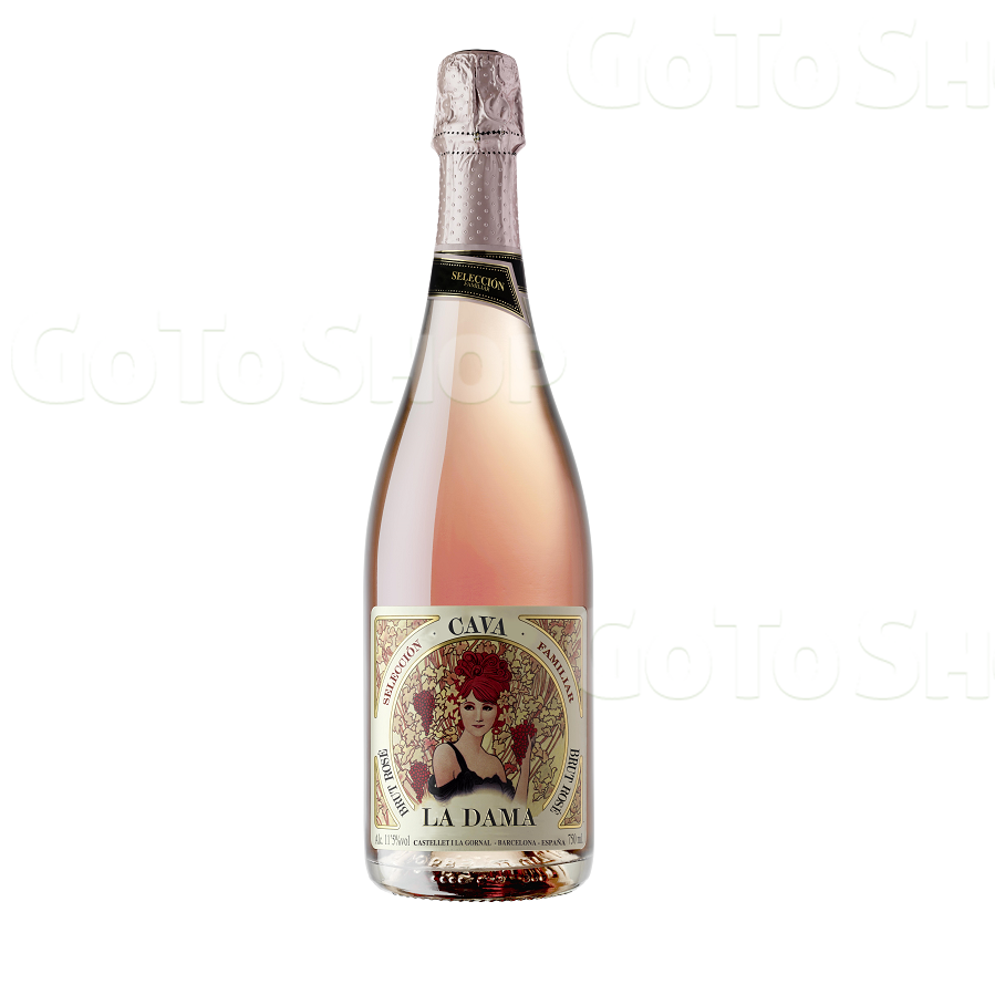 Вино 0,75 л LA DAMA Cava ігристе брют рожеве 11,6 % об скл/пл, Іспанія 
